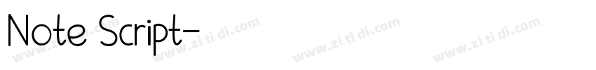Note Script字体转换